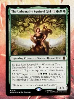 The Unbeatable Squirrel Girl #193 Marvel x Magic the Gathering Card Rare NM 🐿 - Image 1
