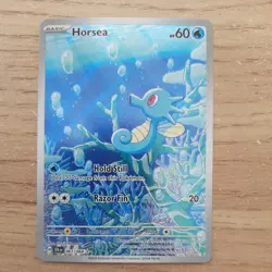 Pokemon TCG Horsea 067/064 SV: Shrouded Fable Illustration Rare Holo EN 2024 N/M - Image 1