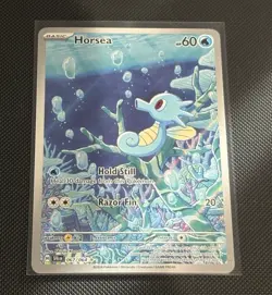 Pokemon TCG Horsea 067/064 SV: Shrouded Fable Illustration Rare Holo EN 2024 - Image 1