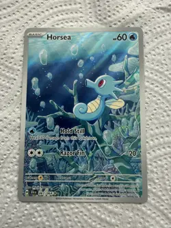 Pokemon TCG Horsea 067/064 SV Shrouded Fable Illustration Rare Holo English 2024 - Image 4