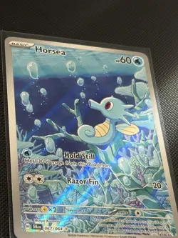 Pokemon TCG Horsea 067/064 SV Shrouded Fable Illustration Rare Holo English 2024 - Image 3