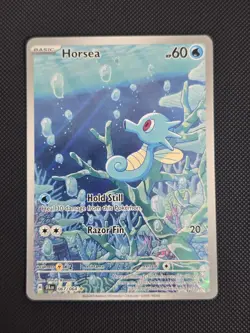 Pokemon TCG Horsea 067/064 SV: Shrouded Fable Illustration Rare Holo English - Image 1