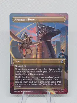 Avengers Tower (Borderless) 334 Marvel Super Heroes Magic: The Gathering Reg NM - Image 1