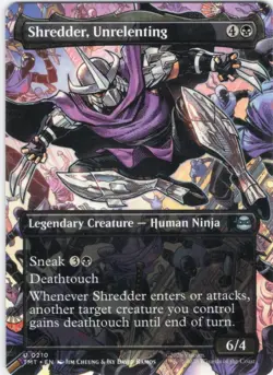 Shredder, Unrelenting (Borderless) Teenage Mutant Ninja Turtles MTG NM - Image 1