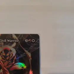 Iron Civil Warrior 0039 Borderless FOIL Spider Man MTG Magic never played - Image 3