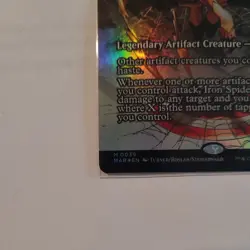 Iron Civil Warrior 0039 Borderless FOIL Spider Man MTG Magic never played - Image 4