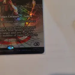 Iron Civil Warrior 0039 Borderless FOIL Spider Man MTG Magic never played - Image 5