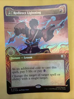 Redirect Lightning (Showcase Foil) Avatar: The Last Airbender Mtg ATLA - Image 1