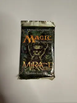 Magic: The Gathering 1996 Mirage Booster Pack - Factory Sealed - Image 1