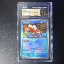 Goldeen Pokemon TCG Prismatic Evolutions Poke Ball Holo 020/131 CGC Pristine 10 - Image 1