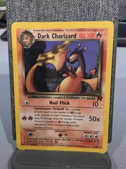 Pokemon Dark Charizard TCG 21/82 Non-Holo Rare - Image 1