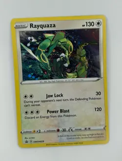 Rayquaza SWSH029 Cosmos Holo Pokemon Crown Zenith Sea And Sky Promo 0232 - Image 1