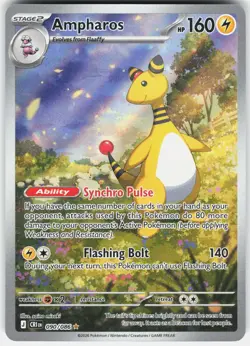 Ampharos 090/086 Holo Illustration Rare Chaos Rising Pokemon Near Mint - Image 1
