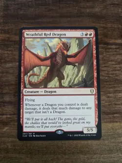 MTG - Wrathful Red Dragon - Battle for Baldur's Gate - NM - Image 1