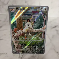 Pokemon Phantasmal Flames, Meowth #106 illustration Rare (NM) - Image 1