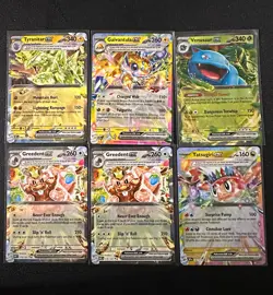Pokemon TCG Scarlet & Violet 6-Card ex Holo Lot - Tyranitar Venusaur + More - Image 1