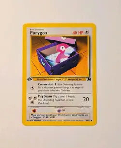 Pokemon Team Rocket 1st Edition Porygon LP - Image 1