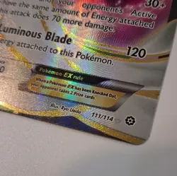 Pokemon TCG Gardevoir EX 111/114 XY Steam Siege Full Art Holo Ultra Rare EN - Image 2