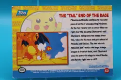 Topps Blue Logo Pokemon 1998 Movie Edition #50 The "Tail" end of the race Holo - Image 2