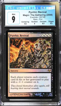 PYRRHIC REVIVAL Eventide Foil Rare CGC 9 MTG [Nostalgium] - Image 1