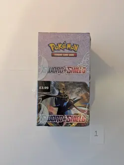 Pokemon TCG Sword And Shield Base Set Half Booster Box (18x Boosters) New/Sealed - Image 1