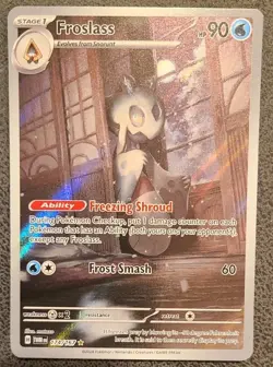 Pokemon TCG Froslass 174/167 Sv06: Twilight Masquerade Illustration Rare Holo NM - Image 1