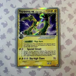 *DMG* Rayquaza ex 97/101 Dragon Frontiers EX Delta Species Holo Ultra Rare 2006 - Image 1