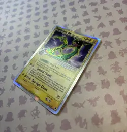 *DMG* Rayquaza ex 97/101 Dragon Frontiers EX Delta Species Holo Ultra Rare 2006 - Image 2