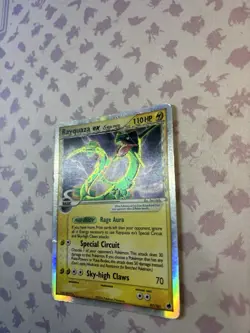*DMG* Rayquaza ex 97/101 Dragon Frontiers EX Delta Species Holo Ultra Rare 2006 - Image 3