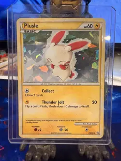 Plusle (Unleashed 36) - HGSS16 - Promotional PL/MP, English Pokemon HGSS Black S - Image 1