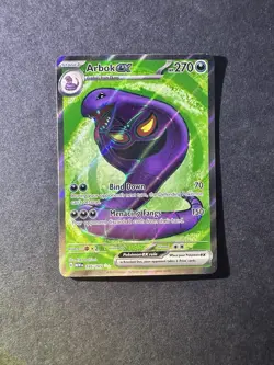 Pokemon TCG Arbok ex 185/165 Sv: Scarlet & Violet 151 Holofoil Ultra Rare - Image 1