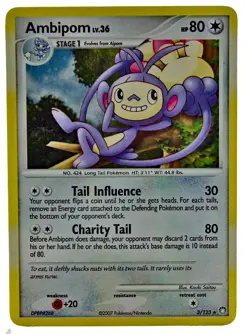 Ambipom 3/123 Holo Rare Mysterious Treasures New NM With eBay Tracking 1a - Image 1