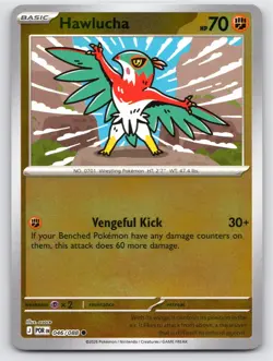 POKEMON HAWLUCHA PERFECT ORDER 046/088 REVERSE HOLO COMMON NM A2714 FREE S&H - Image 1