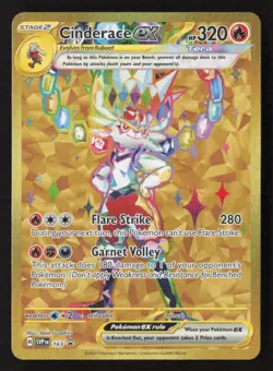 Cinderace ex Promo Holofoil SVP 163 NM Pokemon TCG - Image 1