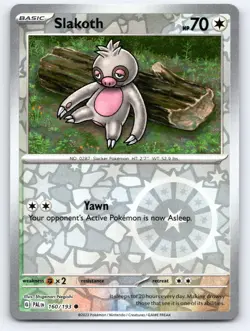 POKEMON SLAKOTH PALDEA EVOLVED 160/193 REVERSE HOLO COMMON NM A1961 FREE S&H - Image 1