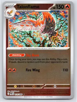 POKEMON TALONFLAME PERFECT ORDER 014/088 REVERSE HOLO UNCOMMON NM A903 FREE S&H - Image 1