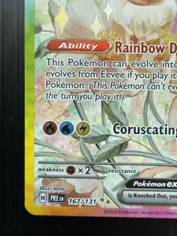 Pokemon Eevee ex 167/131 Prismatic Evolutions SIR Special Illustration Rare (NM) - Image 4