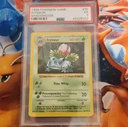 1999 Pokemon Base Set Shadowless Ivysaur 30/102 English PSA 5 Regular - Image 1