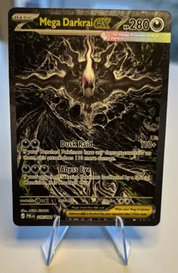 Pokemon Mega Darkrai ex 116/084 NM English Me05: Pitch Black Holo - Image 1