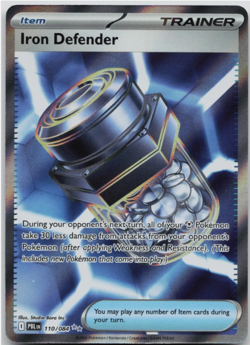 Iron Defender 110/084 Holo Pokemon Pitch Black - NM - Image 1