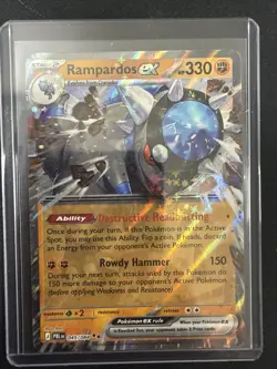 Rampardos ex 045/084 Double Rare Pokemon Pitch Black ME05 NM English - Image 1