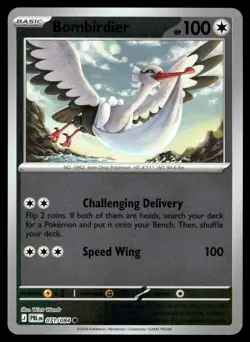 Bombirdier 071/084 Common Pitch Black Pokemon Reverse Holo Near Mint - Image 1
