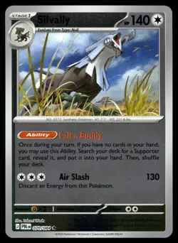 Silvally 070/084 Rare Pitch Black Pokemon Reverse Holo Near Mint - Image 1