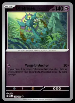 Dhelmise 039/084 Uncommon Pitch Black Pokemon Reverse Holo Near Mint - Image 1
