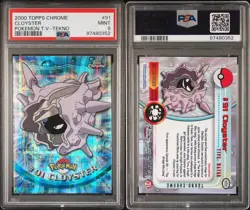 PSA 9 Cloyster Tekno Topps Chrome Pokemon TV 2000 - Image 1
