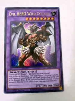 Yugioh - Evil HERO Wild Cyclone - Ultra - 1st - DP06-EN011 - NM - Image 1