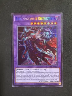 Yugioh Dark Magician of Destruction MZMU-EN011 Secret Rare 1st Edition LP - Image 1