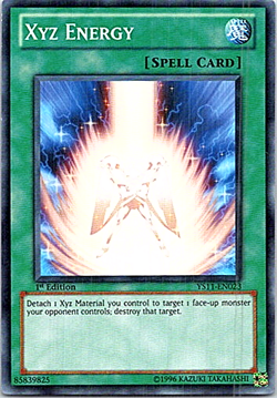 XYZ Energy YS11-EN023 Yu-Gi-Oh! Light Play 1st Edition - Image 1