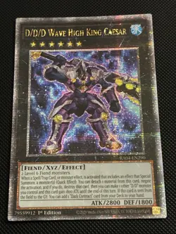 D/D/D Wave High King Caesar (Quarter Century Secret Rare) RA04-EN290 Yugioh! NM - Image 1