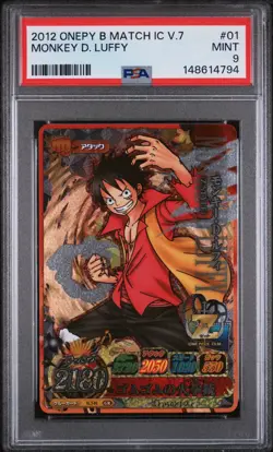2012 One Piece Onepy Berry Match IC Vol 7 Monkey Luffy #01 IC7-01 PSA 9 POP 1 - Image 1